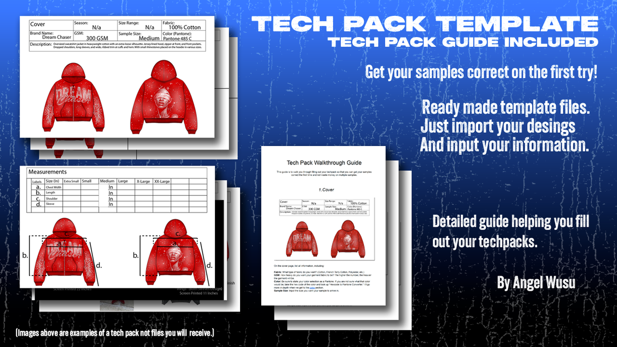 Tech Pack Tutorial Techpack Template and Techpack Guide – Angel Studio